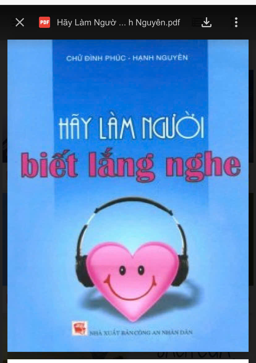 Hãy làm người biết lắng nghe