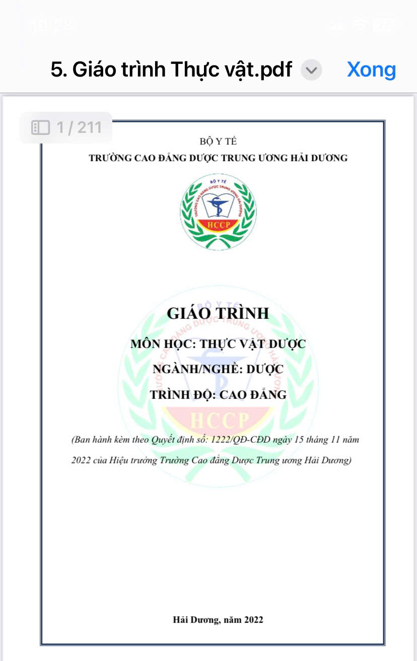 GT Thực vật dược