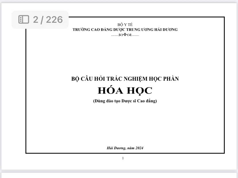 BCH Hóa học