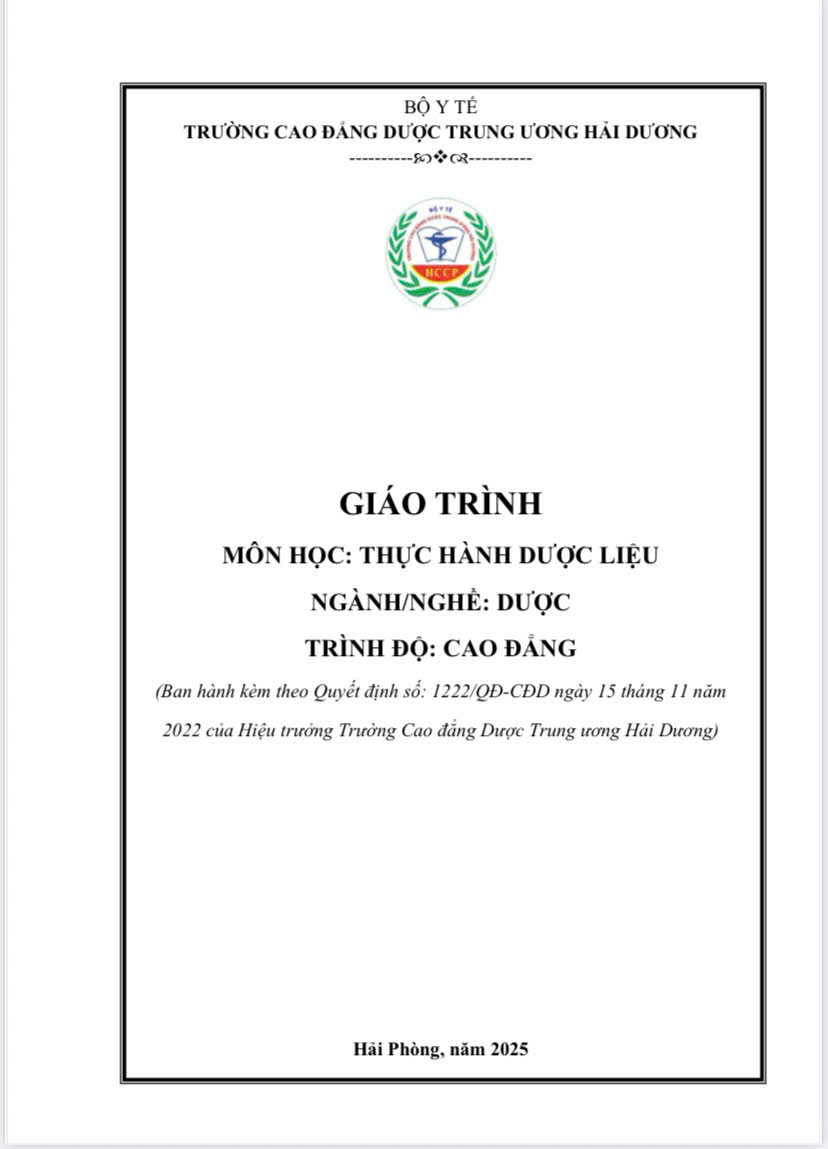 Thực hành Dược liệu