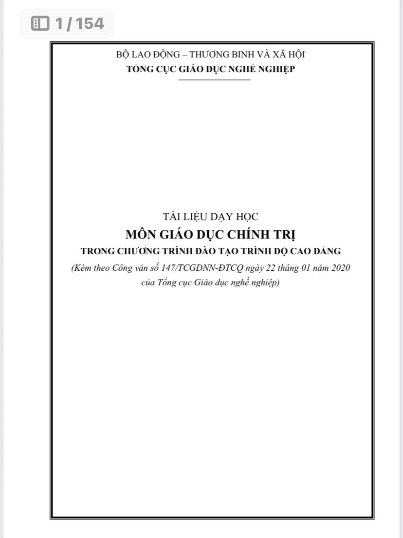 Giáo trình chính trị