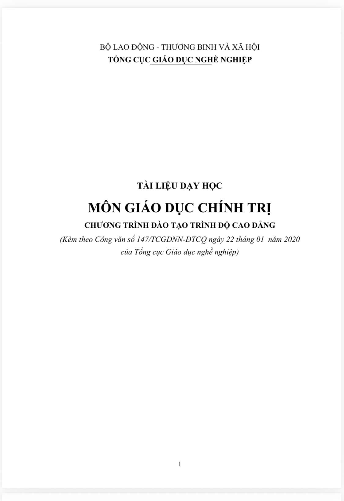 Giáo ttrình Chính trị 2