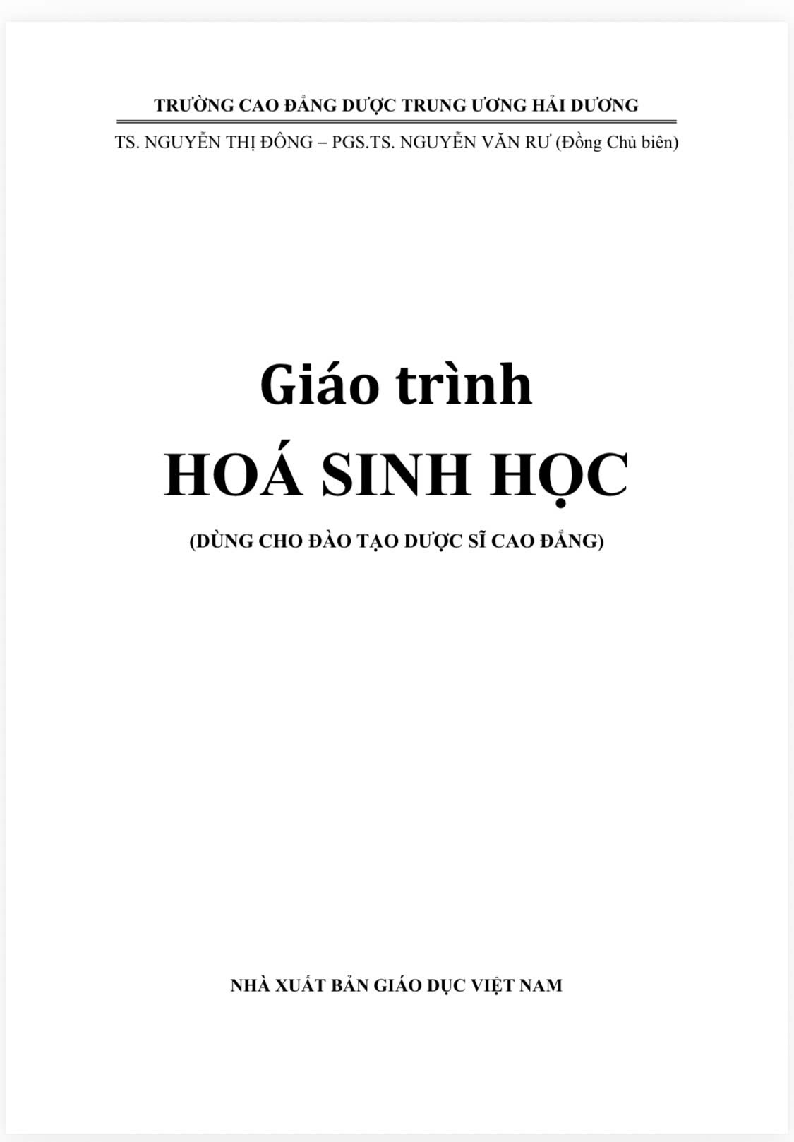 GT Hóa sinh học