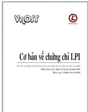 Cơ bản về chứng chỉ LPI