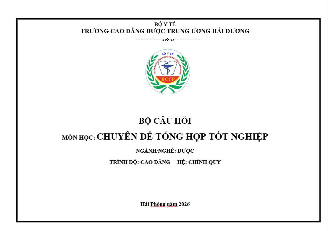 Bộ test chuyên đề tổng hợp tốt nghiệp