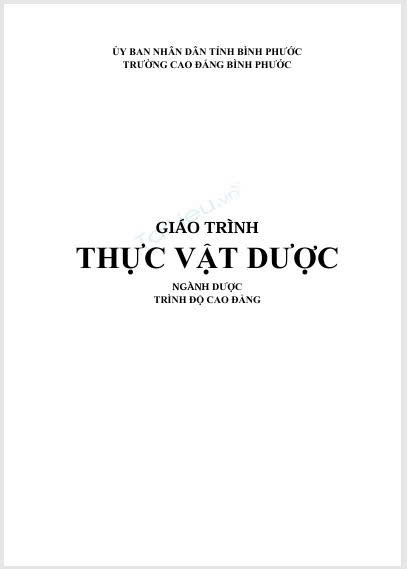 GT Thực vật dược