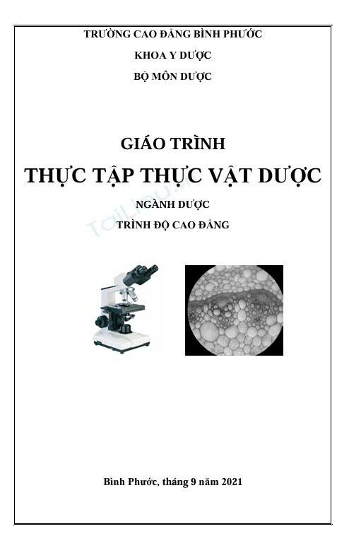 GT Thực tập Thực vật dược