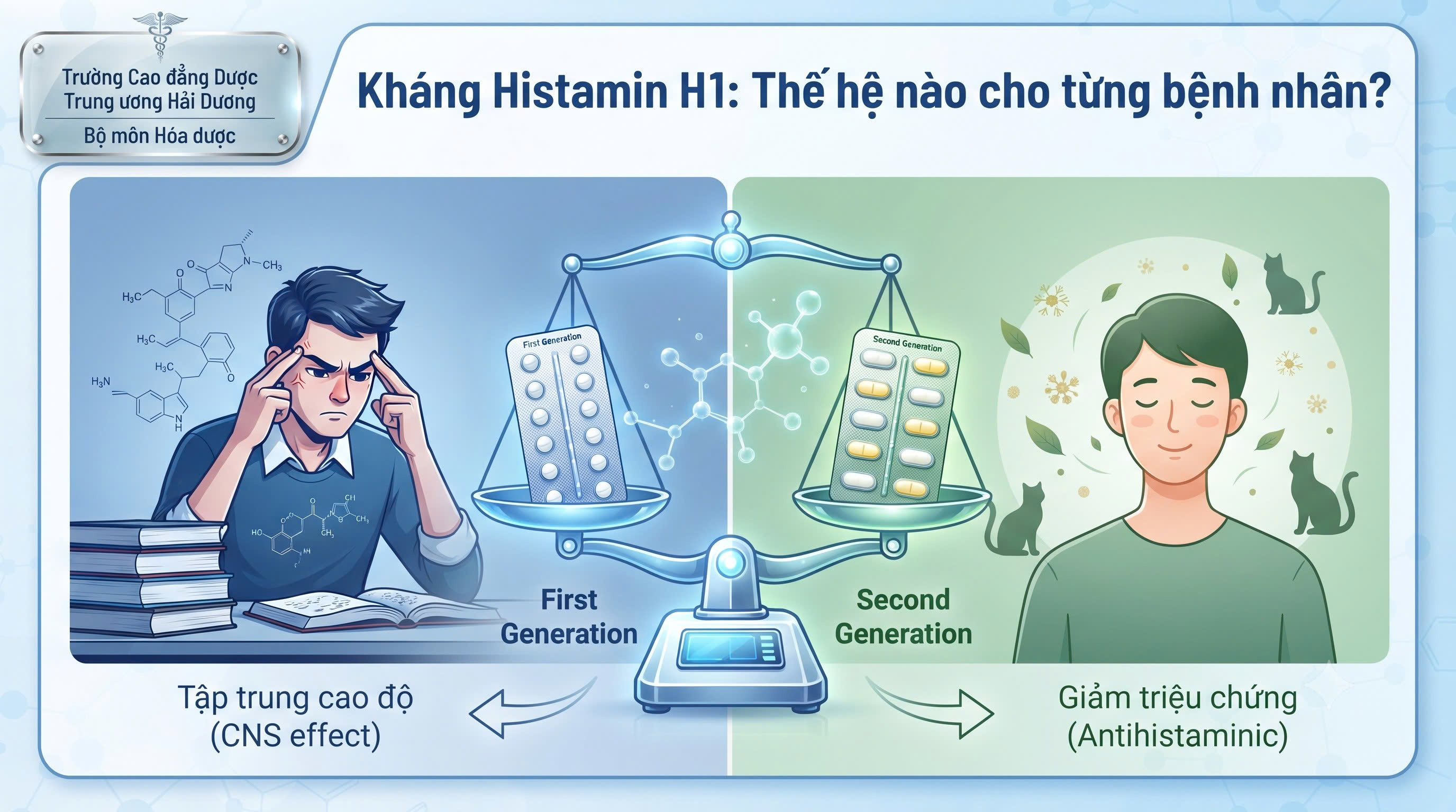 Kháng Histamin H1: Thế hệ nào cho từng bệnh nhân