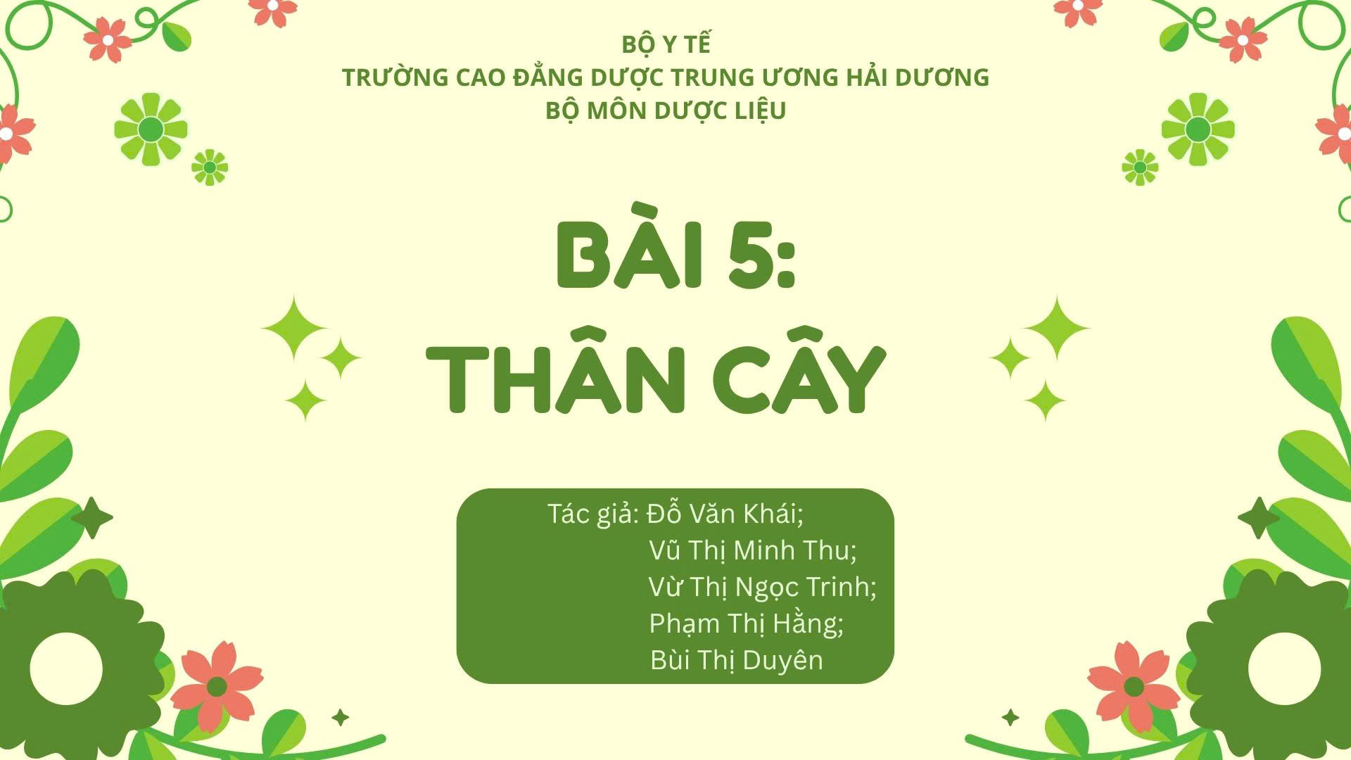 Thân cây