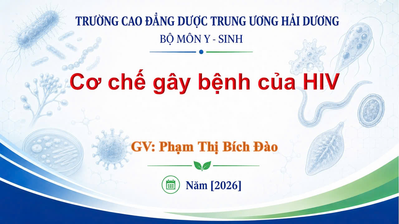 Cơ chế gây bệnh của HIV