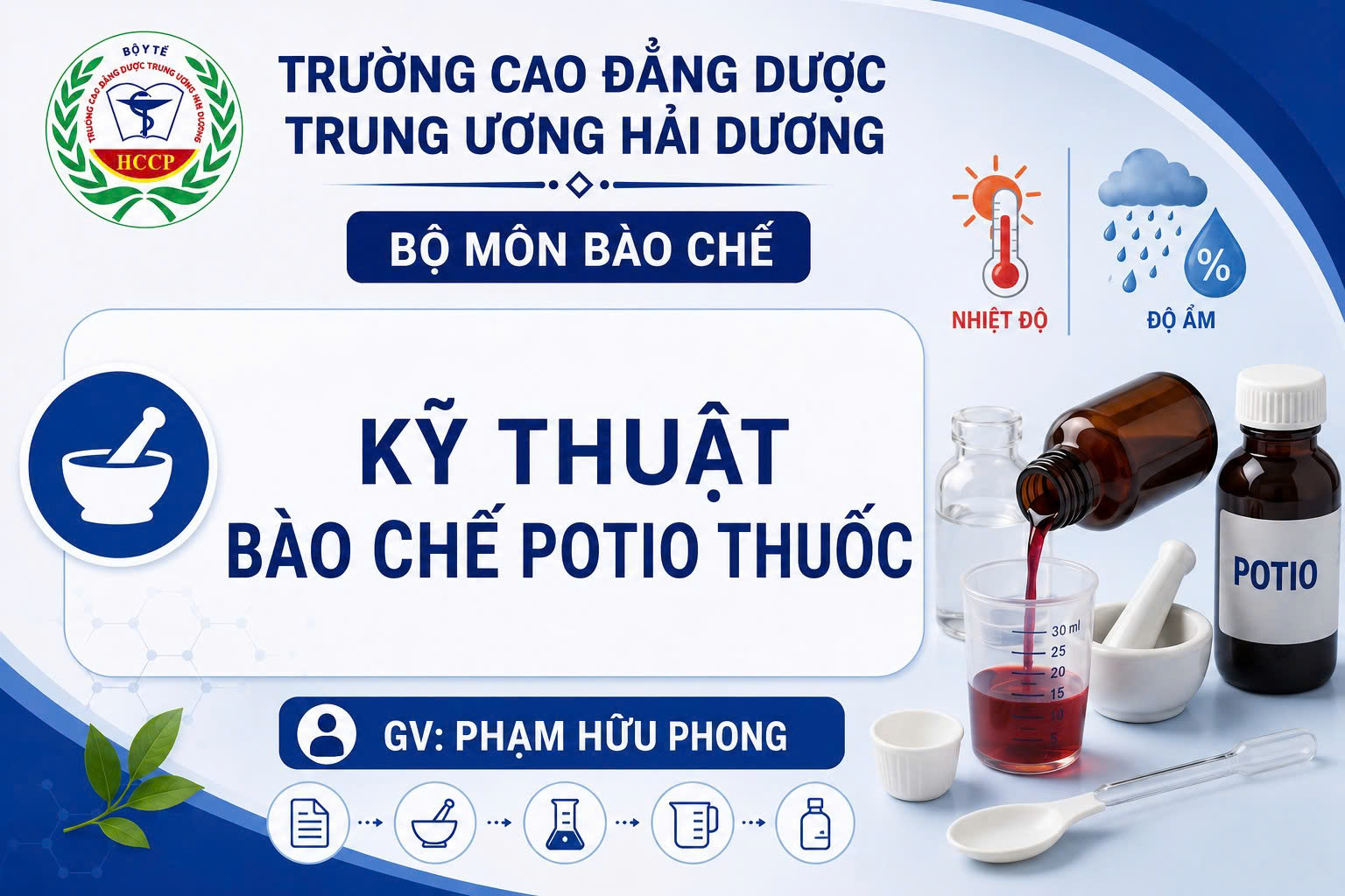 Kỹ thuật bào chế potio thuốc