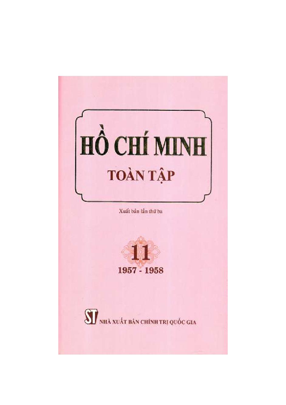 Hồ Chí Minh  : Toàn tập.Tập 11$f1963 - 1965 / Hồ Chí Minh