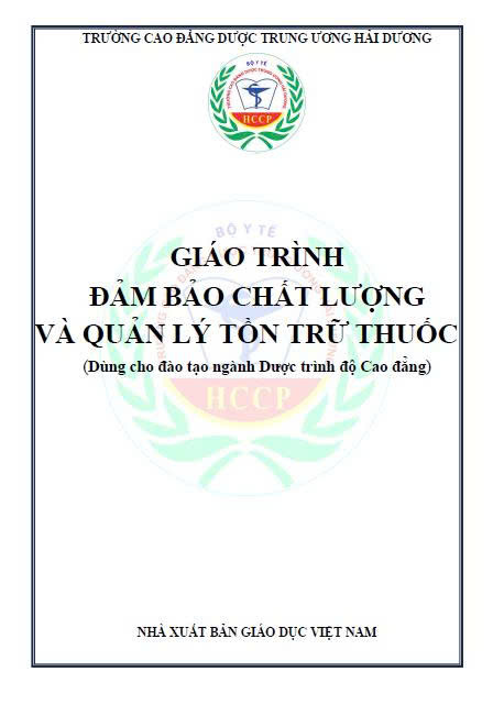 Giáo trình đảm bảo chất lượng quản lý tồn trữ thuốc