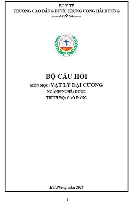 BCH Vật lý đại cương