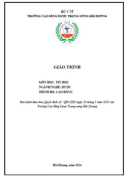 Giáo trình Tin học