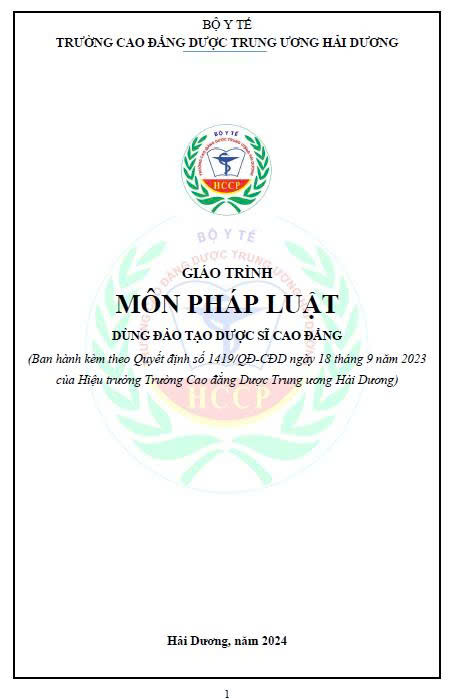 Giáo trình Pháp luật