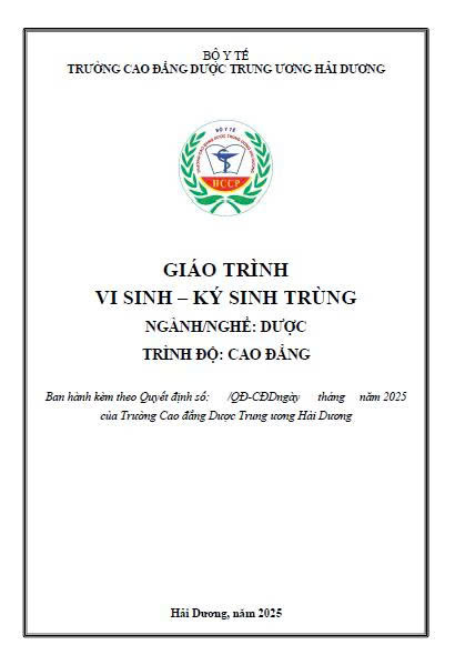 Giáo trình Vi sinh ký sinh trùng