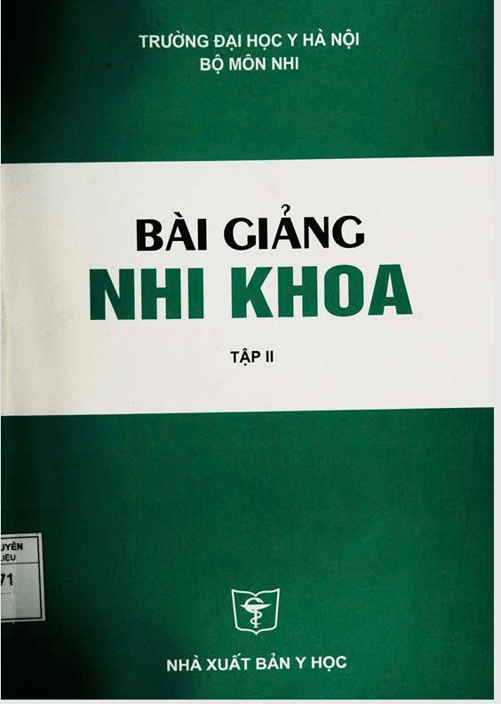 Bài giảng nhi khoa tập 2