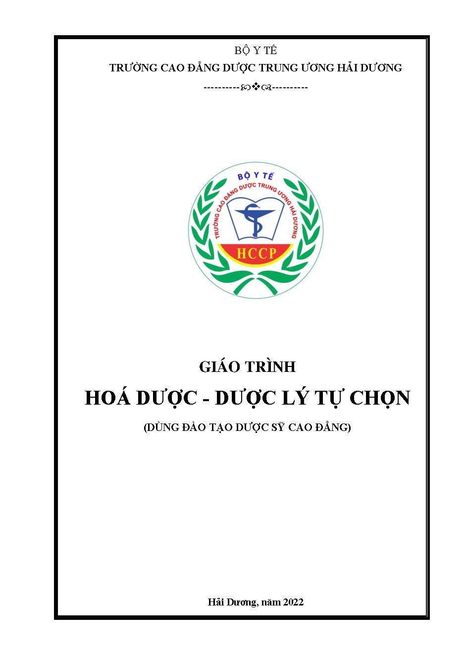 Hoa duoc - Dly tu chon 2022