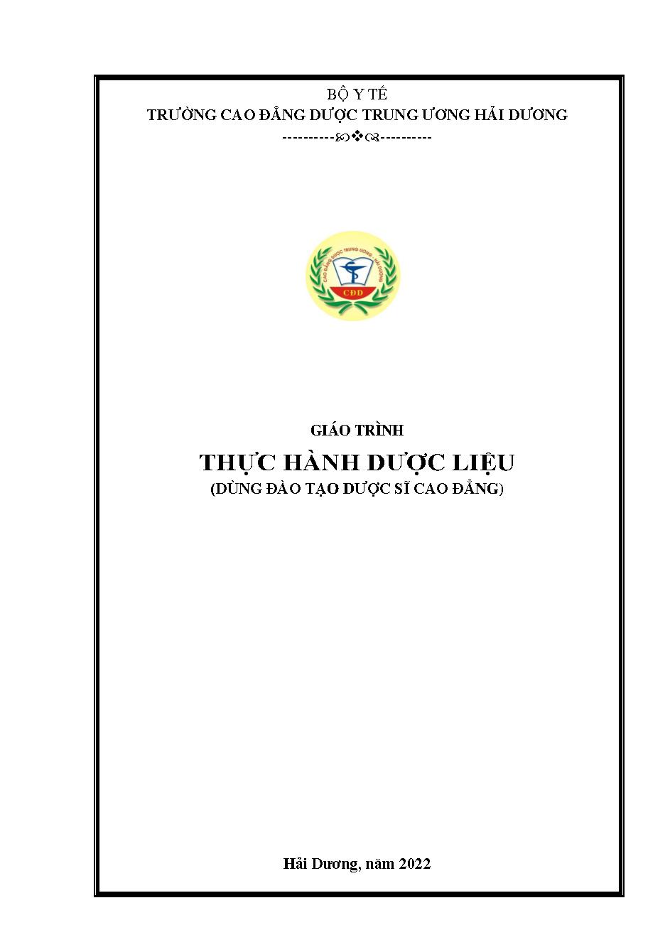 Thực hành Dược liệu